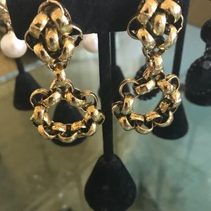 Gold plated earrings